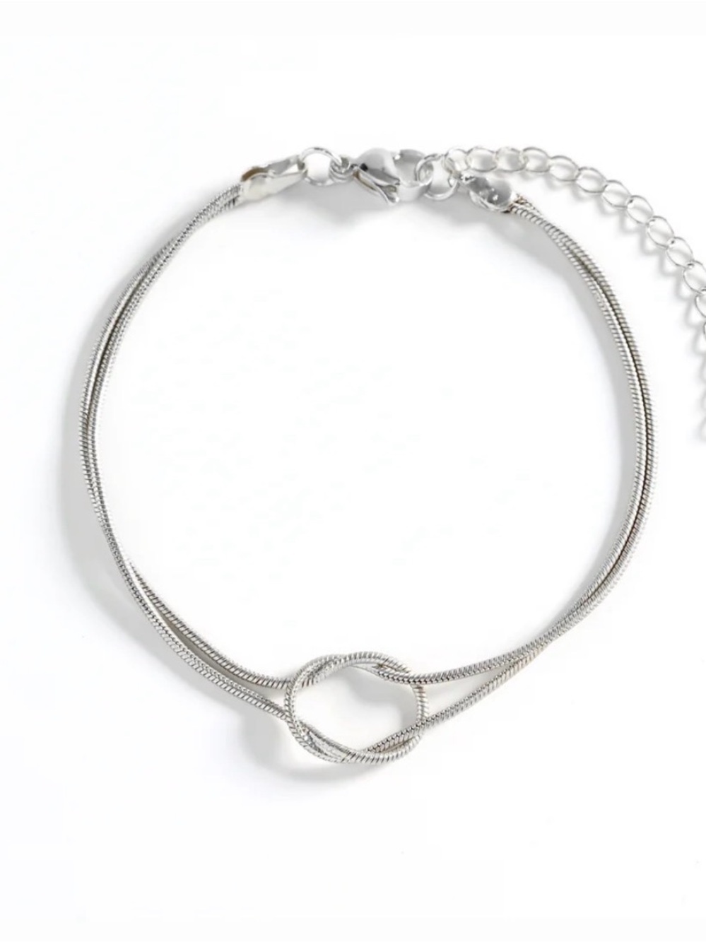 Mint&Lily Dainty Silver Rope Bracelet